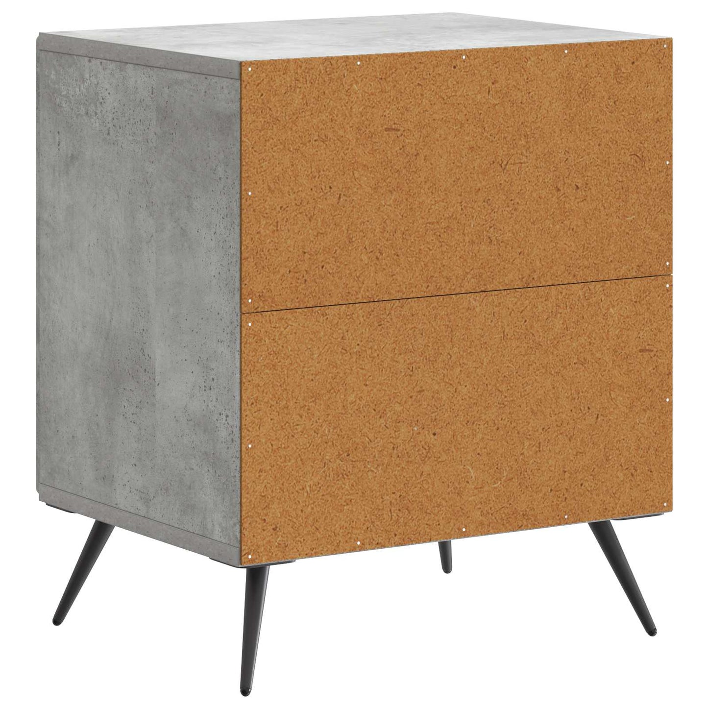 Nachttisch Betongrau 43 x 34,5 x 50 cm Holzwerkstoff