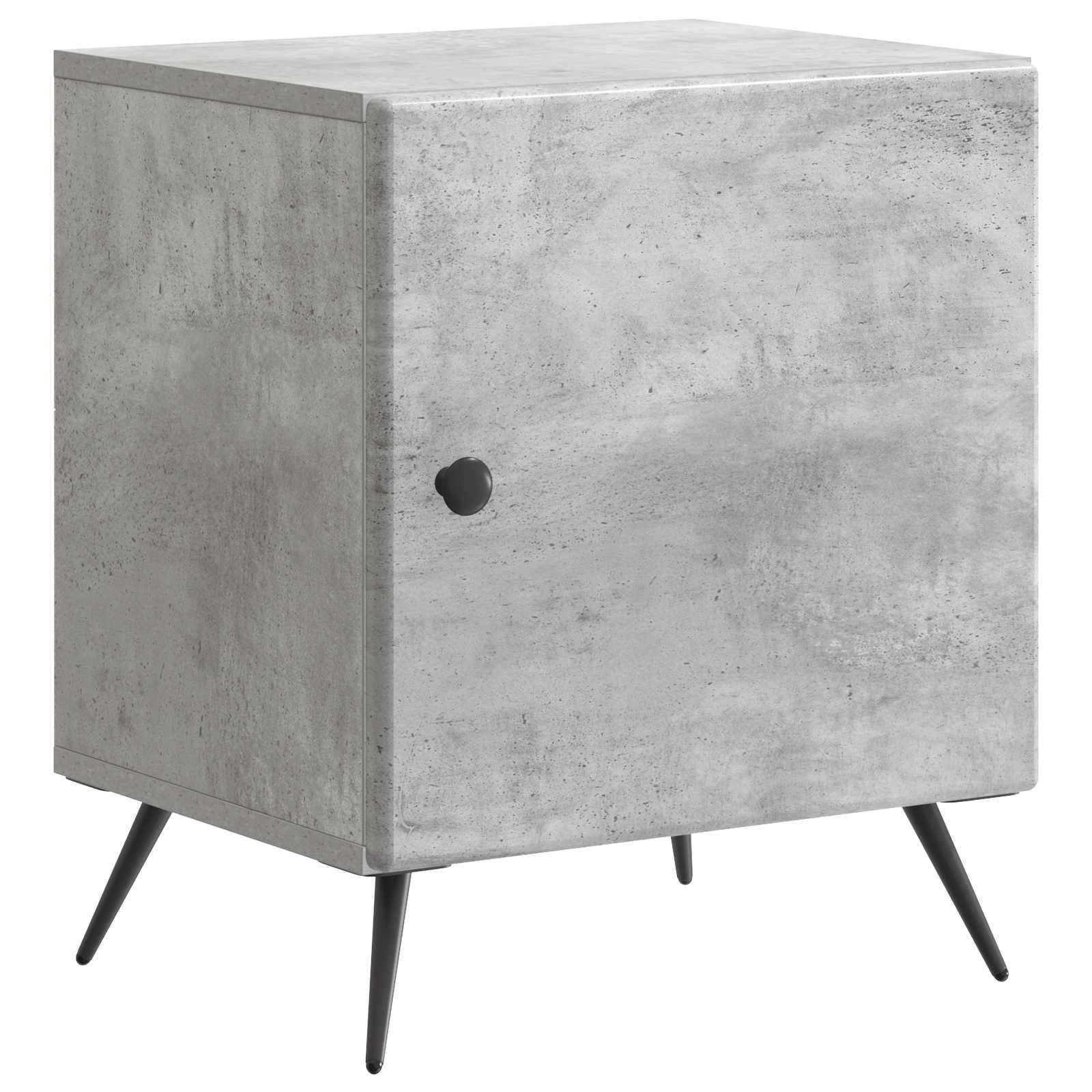 Nachttisch 2 stk. Betongrau 43 x 34,5 x 50 cm Holzwerkstoff