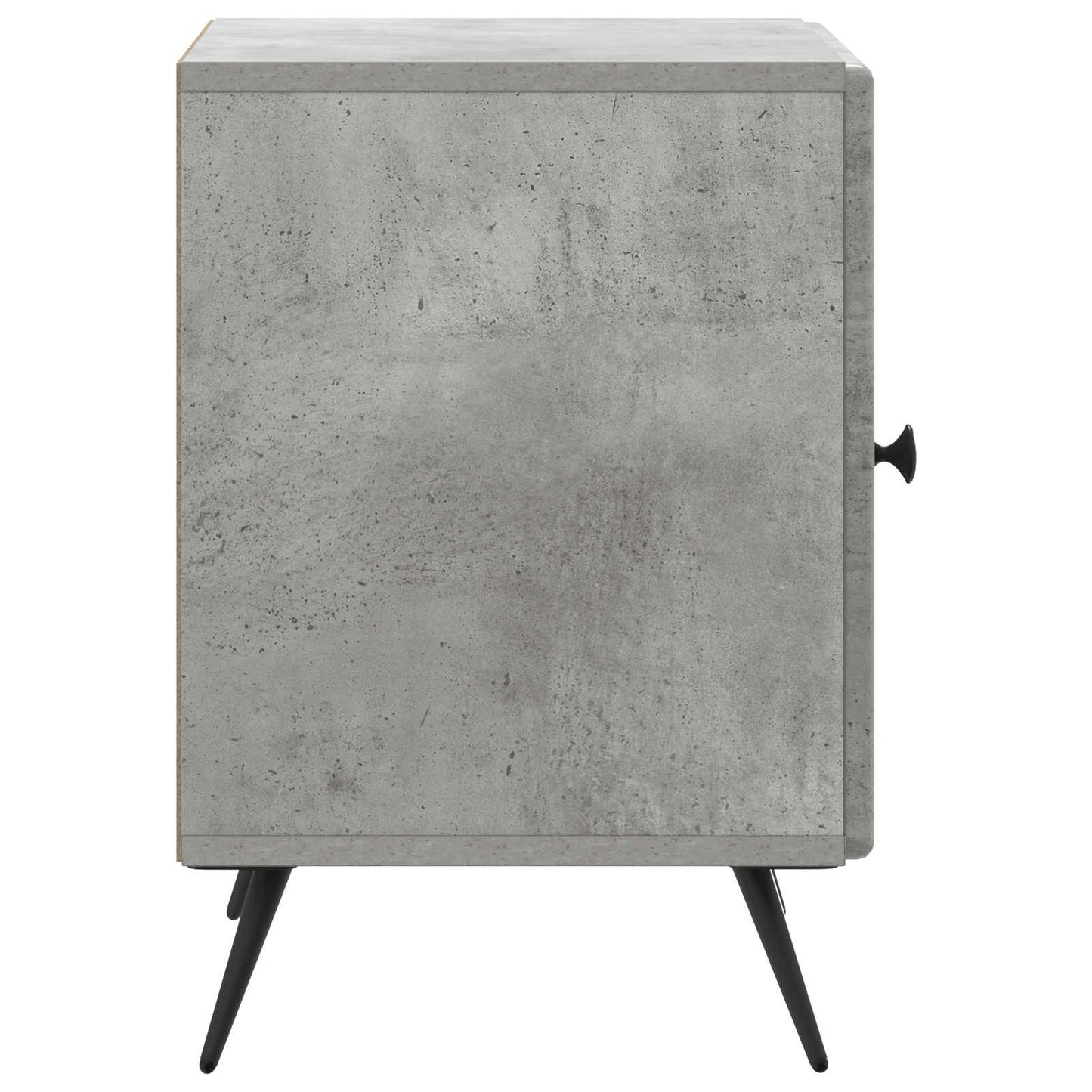 Nachttisch 2 stk. Betongrau 43 x 34,5 x 50 cm Holzwerkstoff
