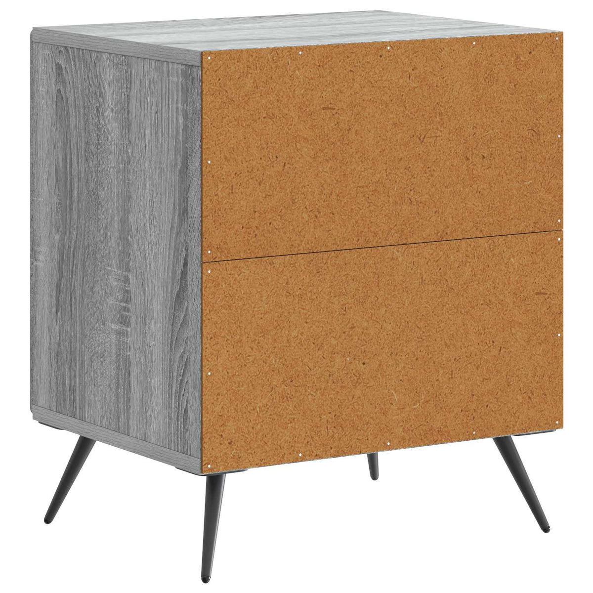 Nachttisch 2 stk. Graues Sonoma 43 x 34,5 x 50 cm Holzwerkstoff