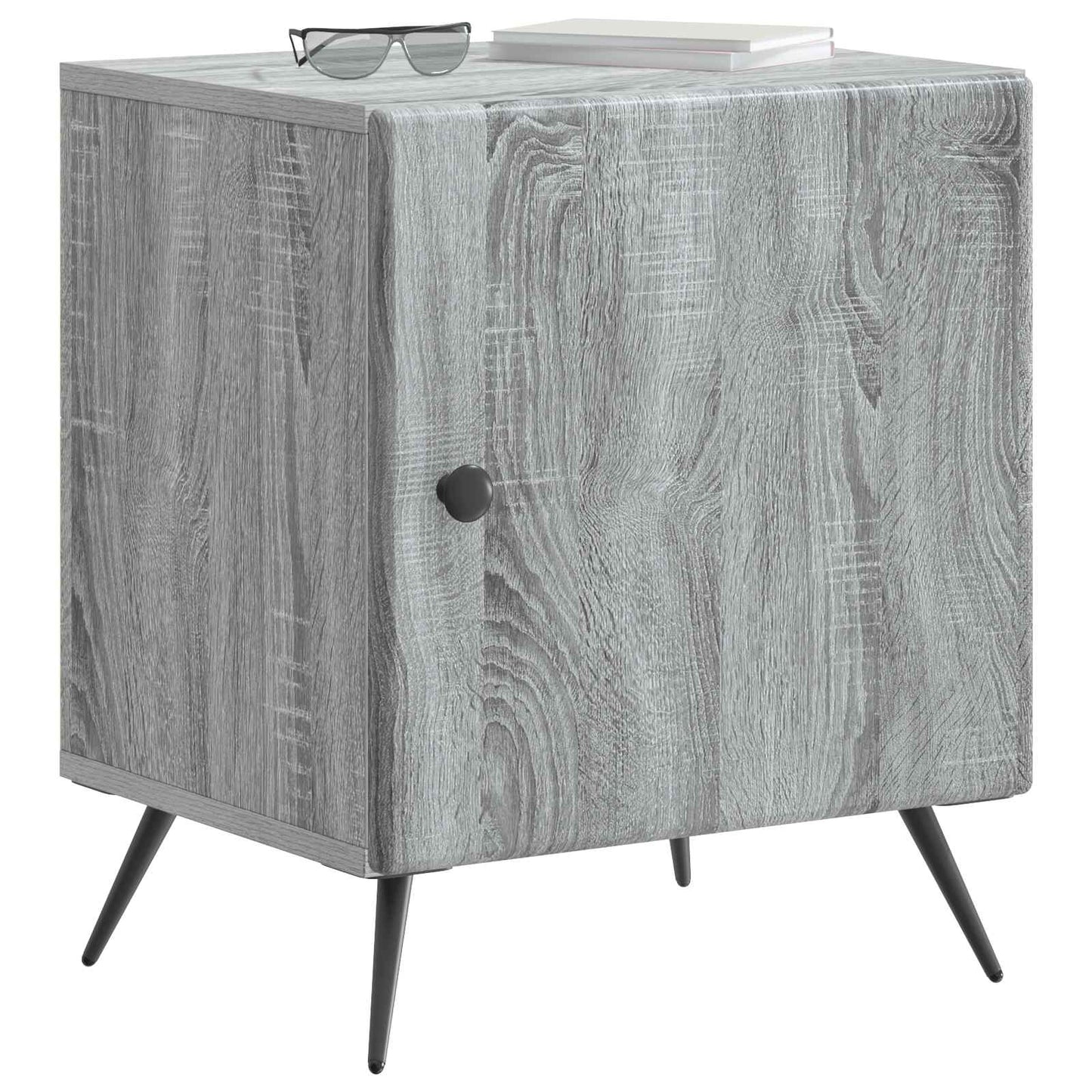 Nachttisch 2 stk. Graues Sonoma 43 x 34,5 x 50 cm Holzwerkstoff