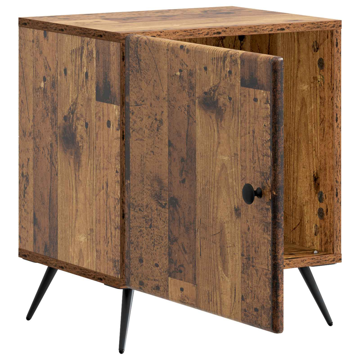 Nachttisch 2 Stk. Altholz 43 x 34,5 x 50 cm Holzwerkstoff