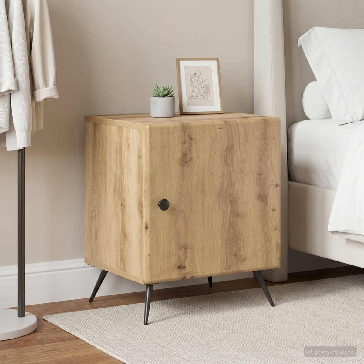Nachttisch 2 stk. Artisan-Eiche 43 x 34,5 x 50 cm Holzwerkstoff