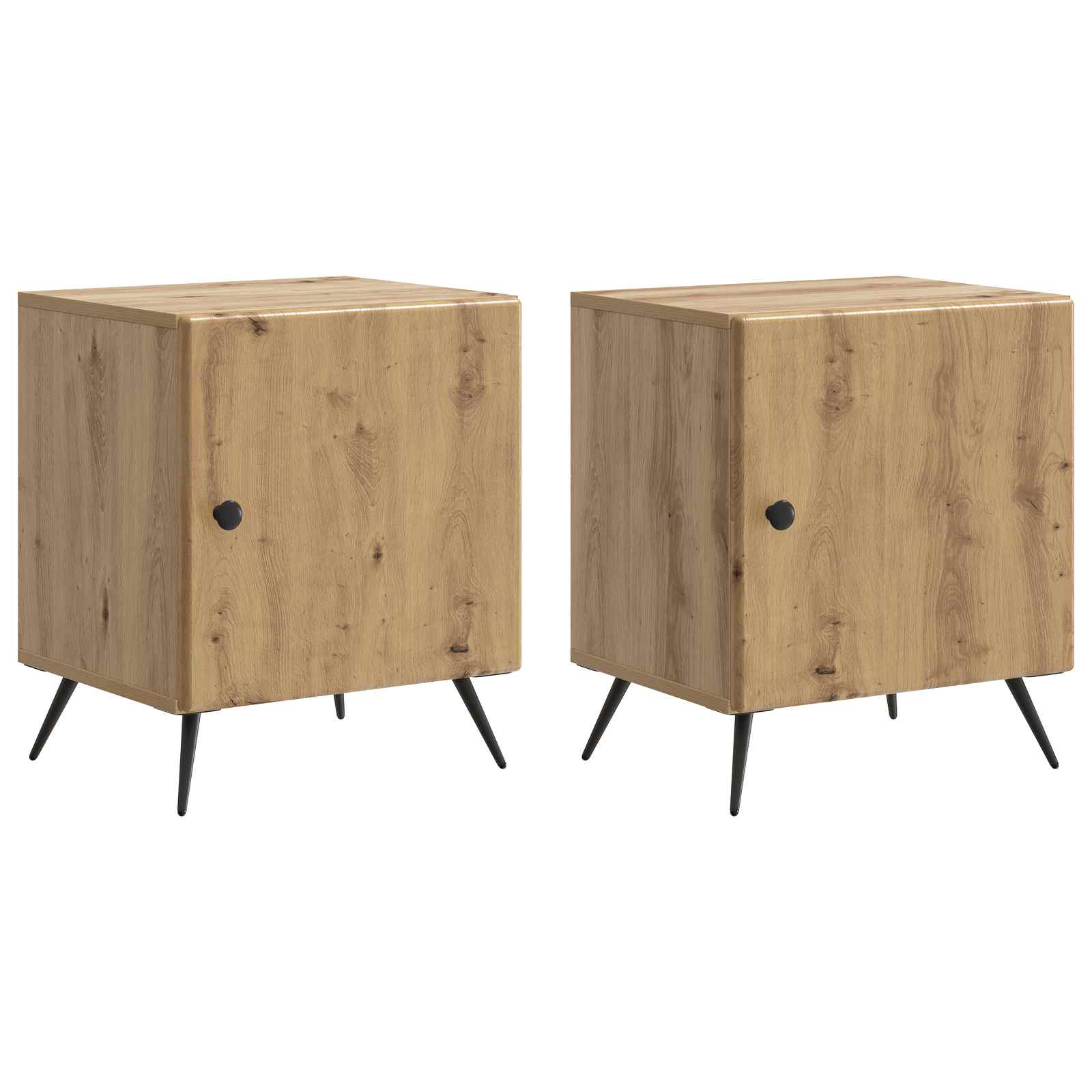 Nachttisch 2 stk. Artisan-Eiche 43 x 34,5 x 50 cm Holzwerkstoff