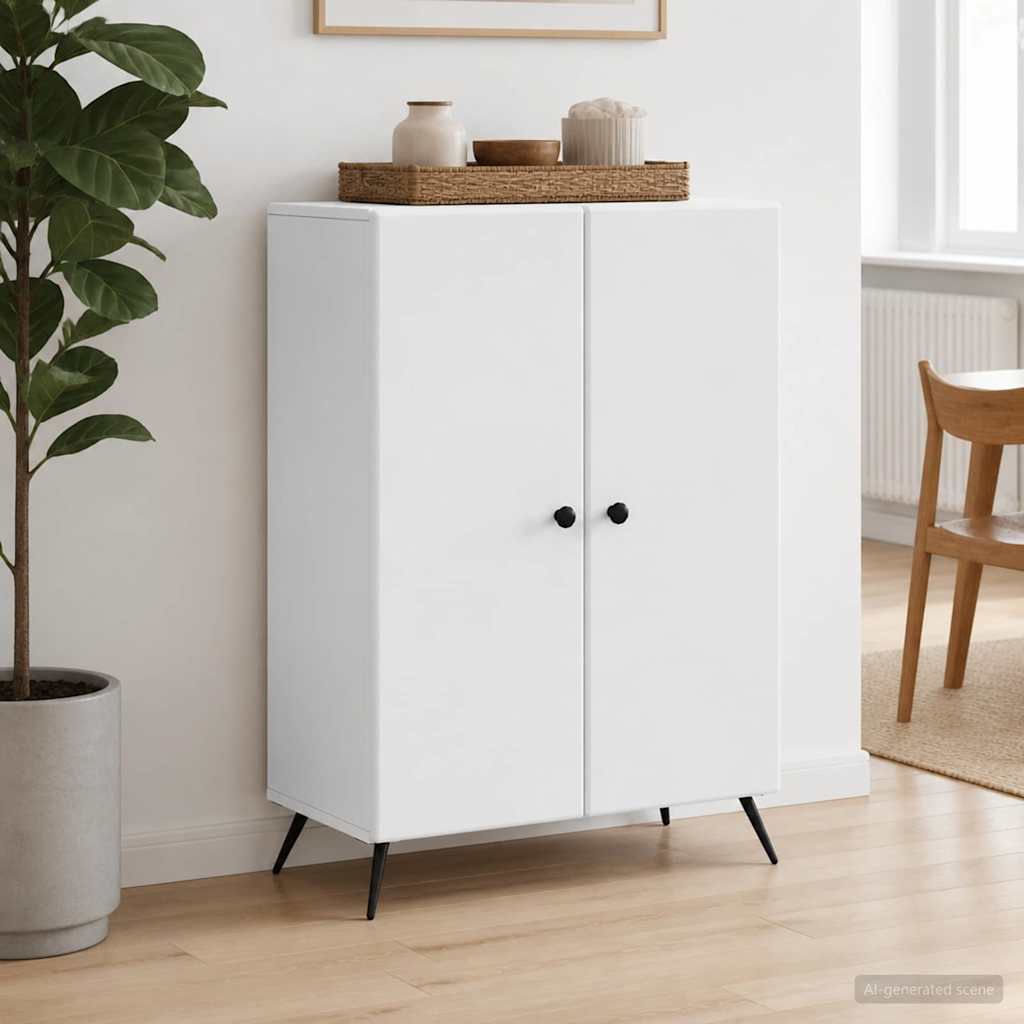 Sideboard Weiß 66 x 34,5 x 90 cm Holzwerkstoff