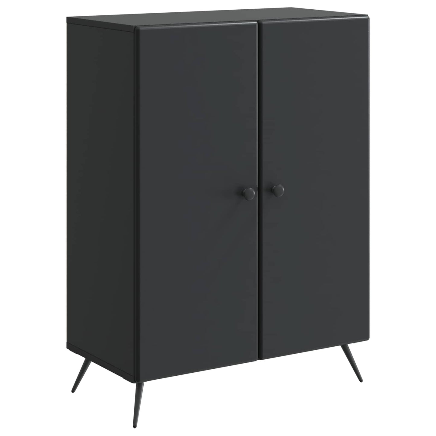 Sideboard Schwarz 66 x 34,5 x 90 cm Holzwerkstoff