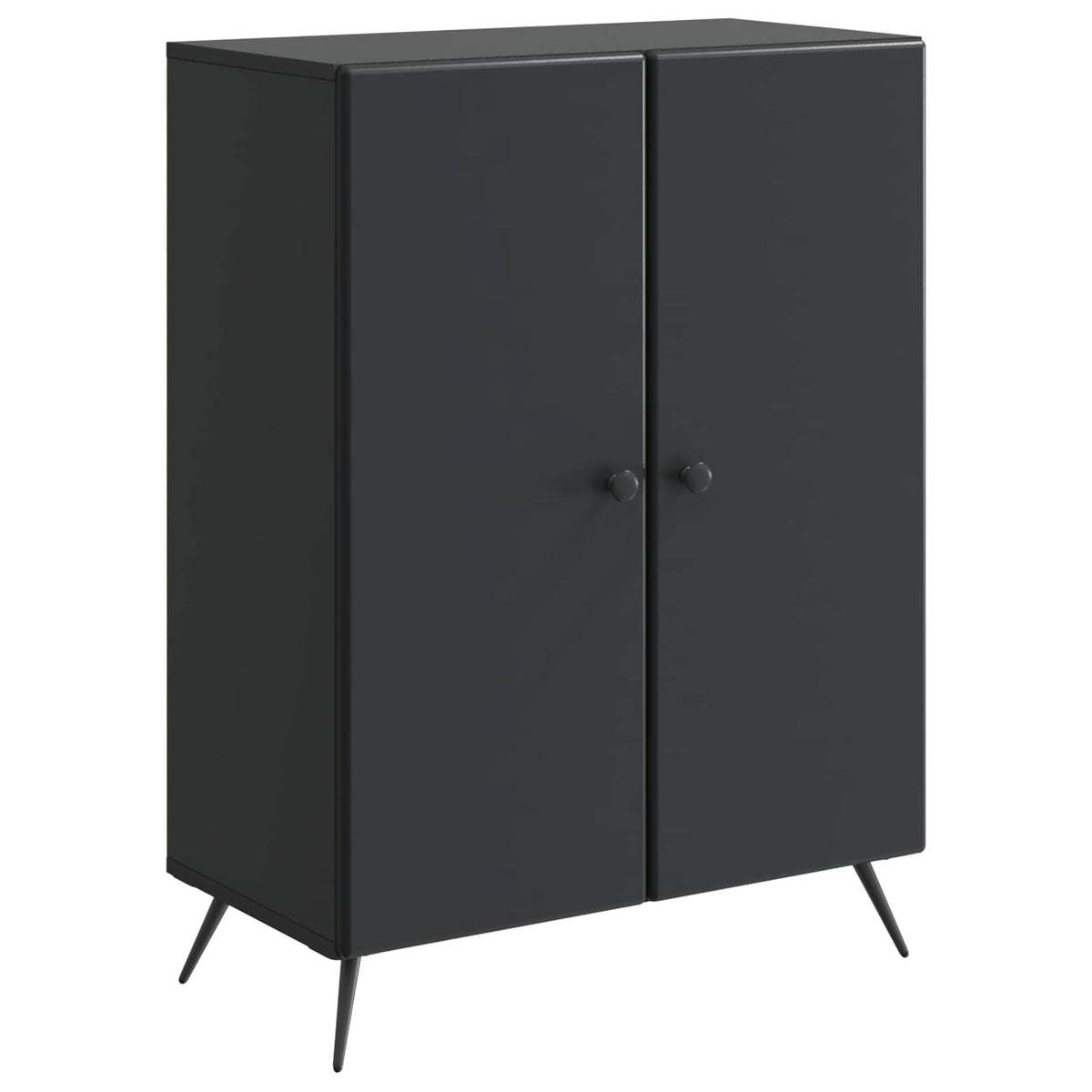 Sideboard Schwarz 66 x 34,5 x 90 cm Holzwerkstoff