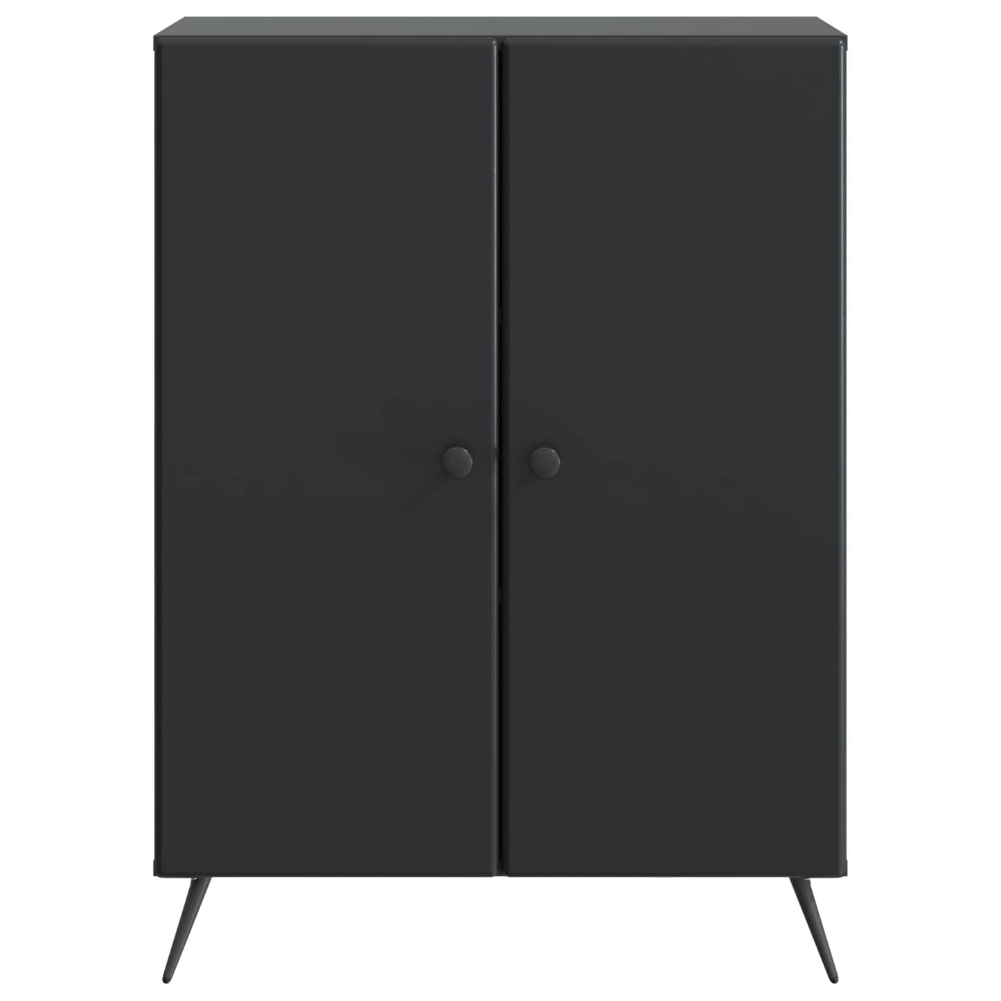 Sideboard Schwarz 66 x 34,5 x 90 cm Holzwerkstoff
