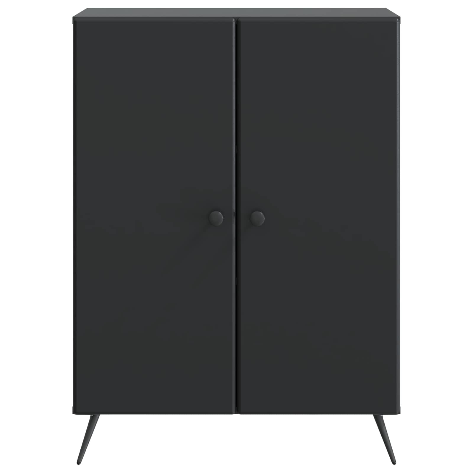 Sideboard Schwarz 66 x 34,5 x 90 cm Holzwerkstoff