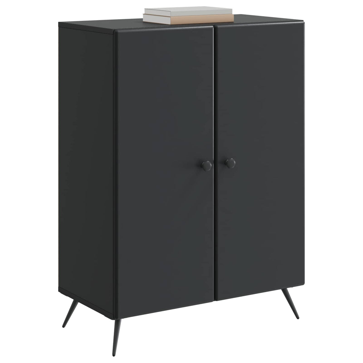 Sideboard Schwarz 66 x 34,5 x 90 cm Holzwerkstoff