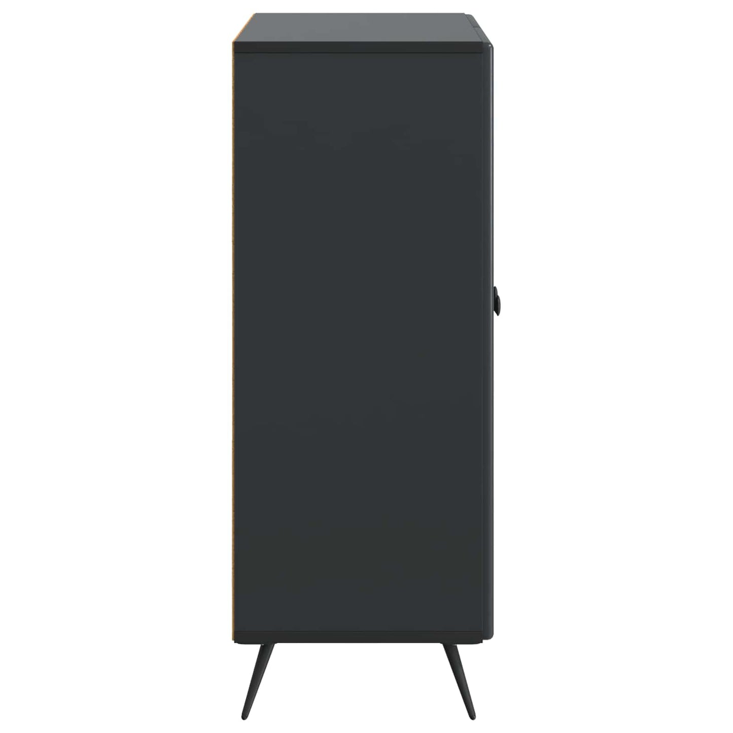 Sideboard Schwarz 66 x 34,5 x 90 cm Holzwerkstoff