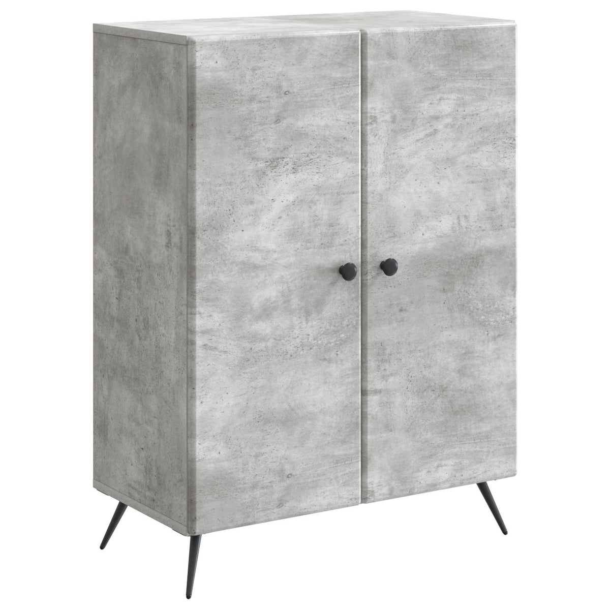 Sideboard Betongrau 66 x 34,5 x 90 cm Holzwerkstoff