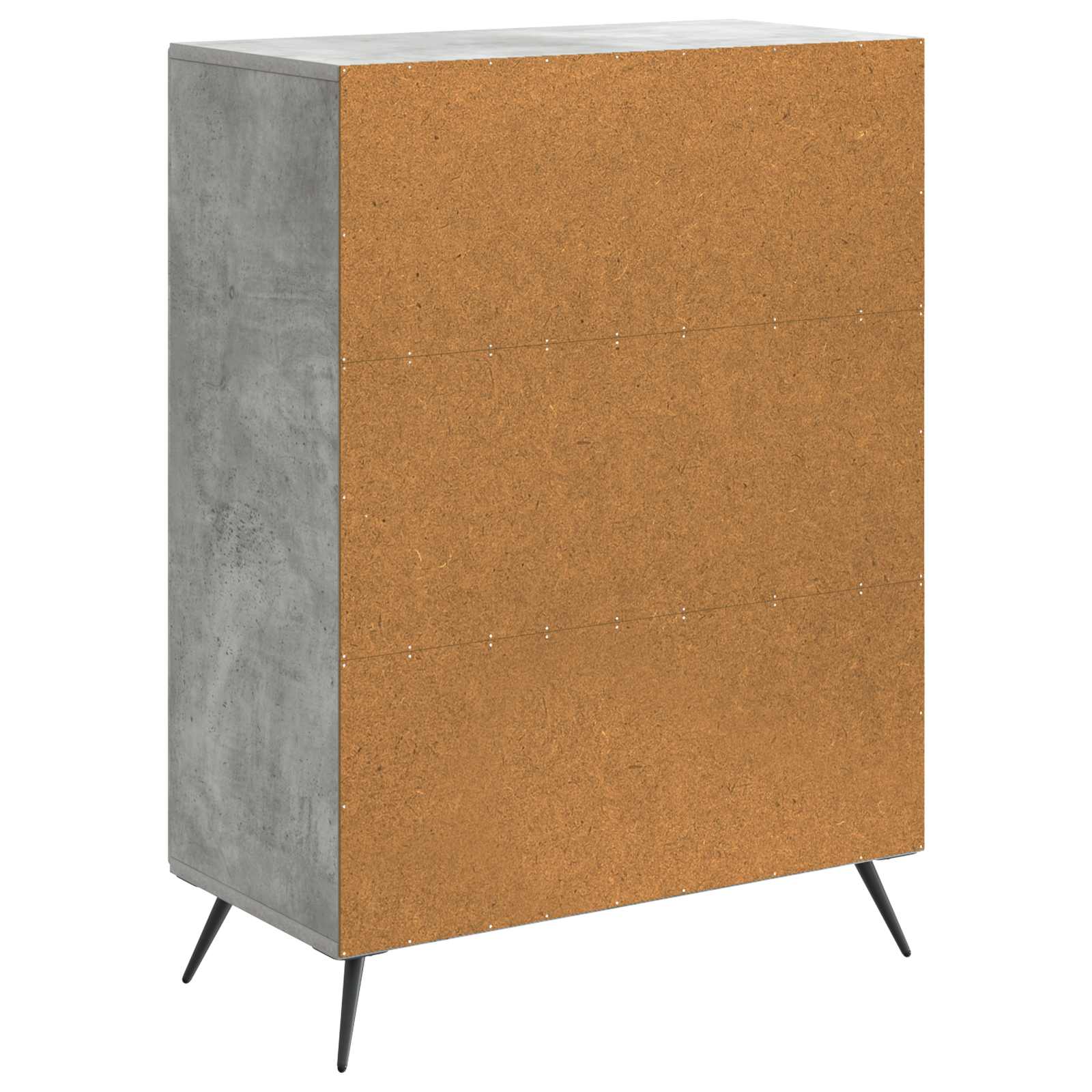 Sideboard Betongrau 66 x 34,5 x 90 cm Holzwerkstoff