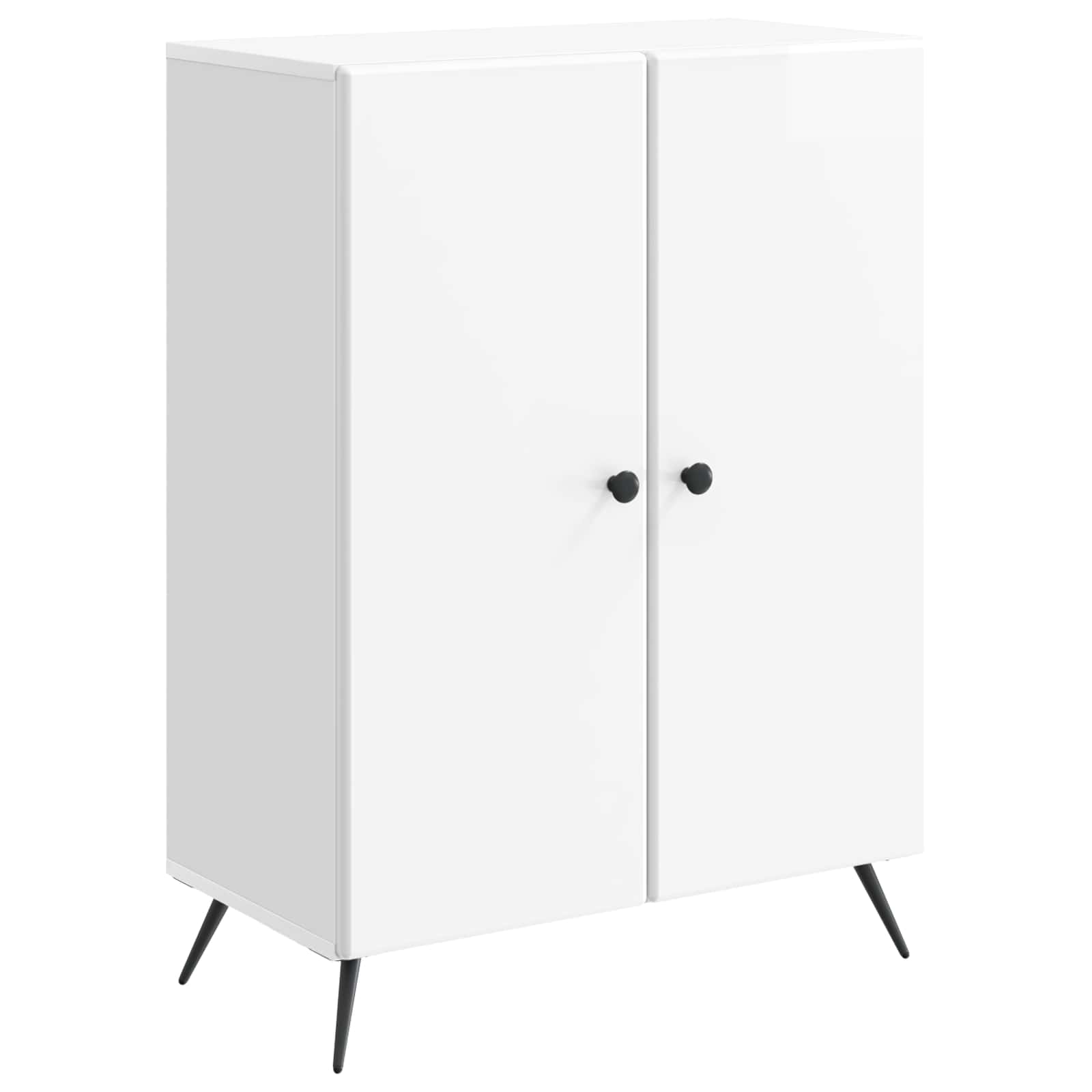 Sideboard Hochglanz Weiß 66 x 34,5 x 90 cm Holzwerkstoff