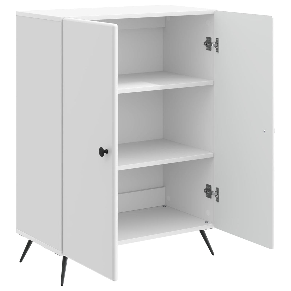 Sideboard Hochglanz Weiß 66 x 34,5 x 90 cm Holzwerkstoff