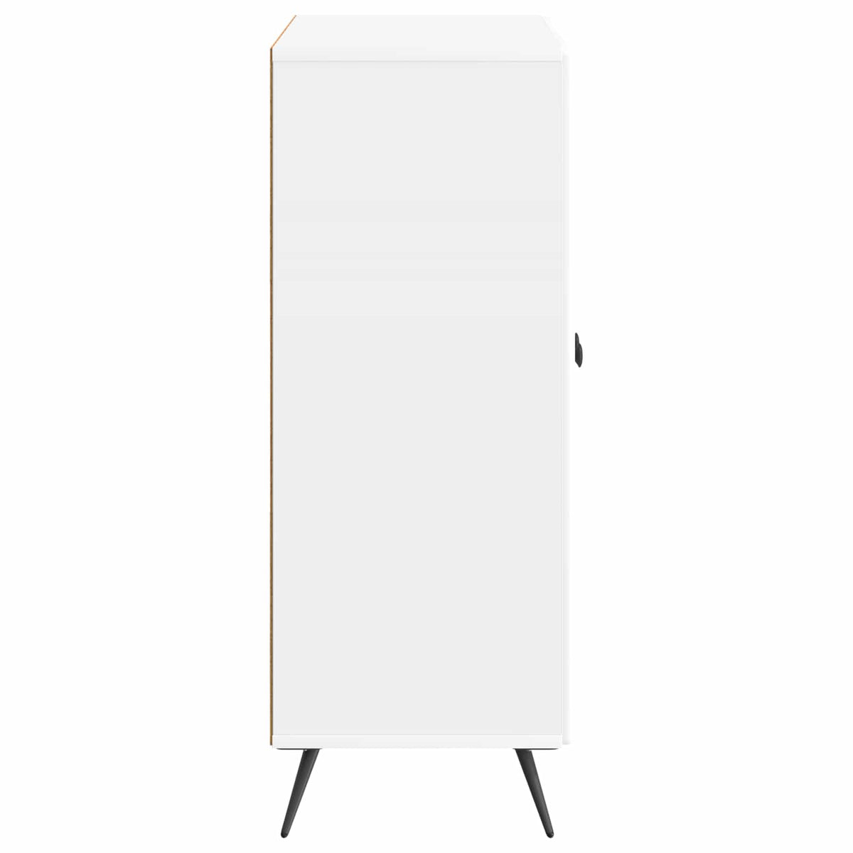 Sideboard Hochglanz Weiß 66 x 34,5 x 90 cm Holzwerkstoff
