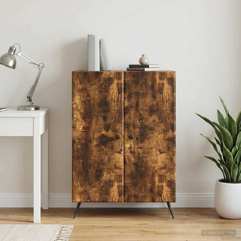 Sideboard Geräucherte Eiche 66 x 34,5 x 90 cm Holzwerkstoff