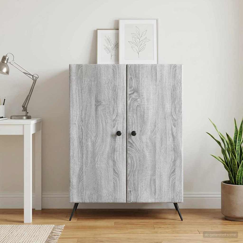 Sideboard Graues Sonoma 66 x 34,5 x 90 cm Holzwerkstoff