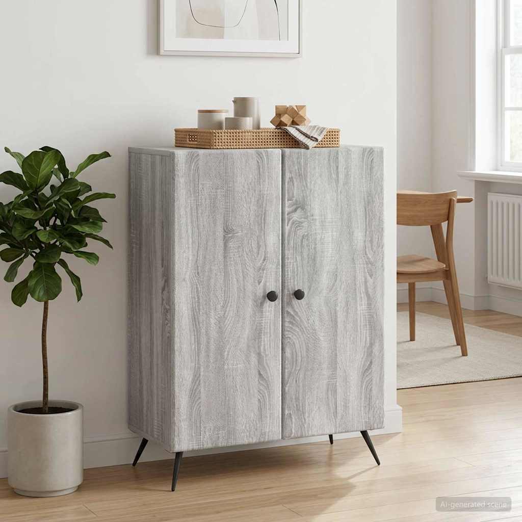 Sideboard Graues Sonoma 66 x 34,5 x 90 cm Holzwerkstoff
