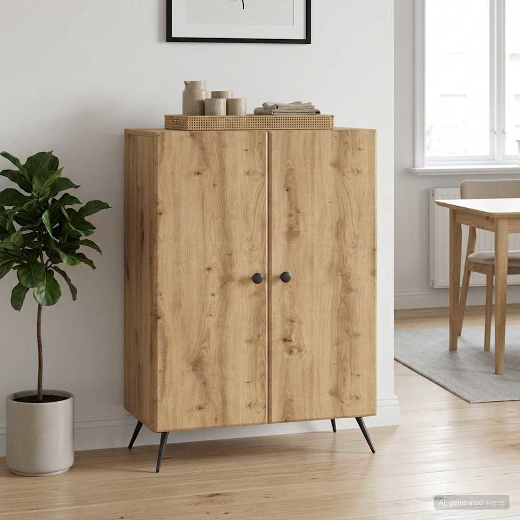 Sideboard Artisan-Eiche 66 x 34,5 x 90 cm Holzwerkstoff