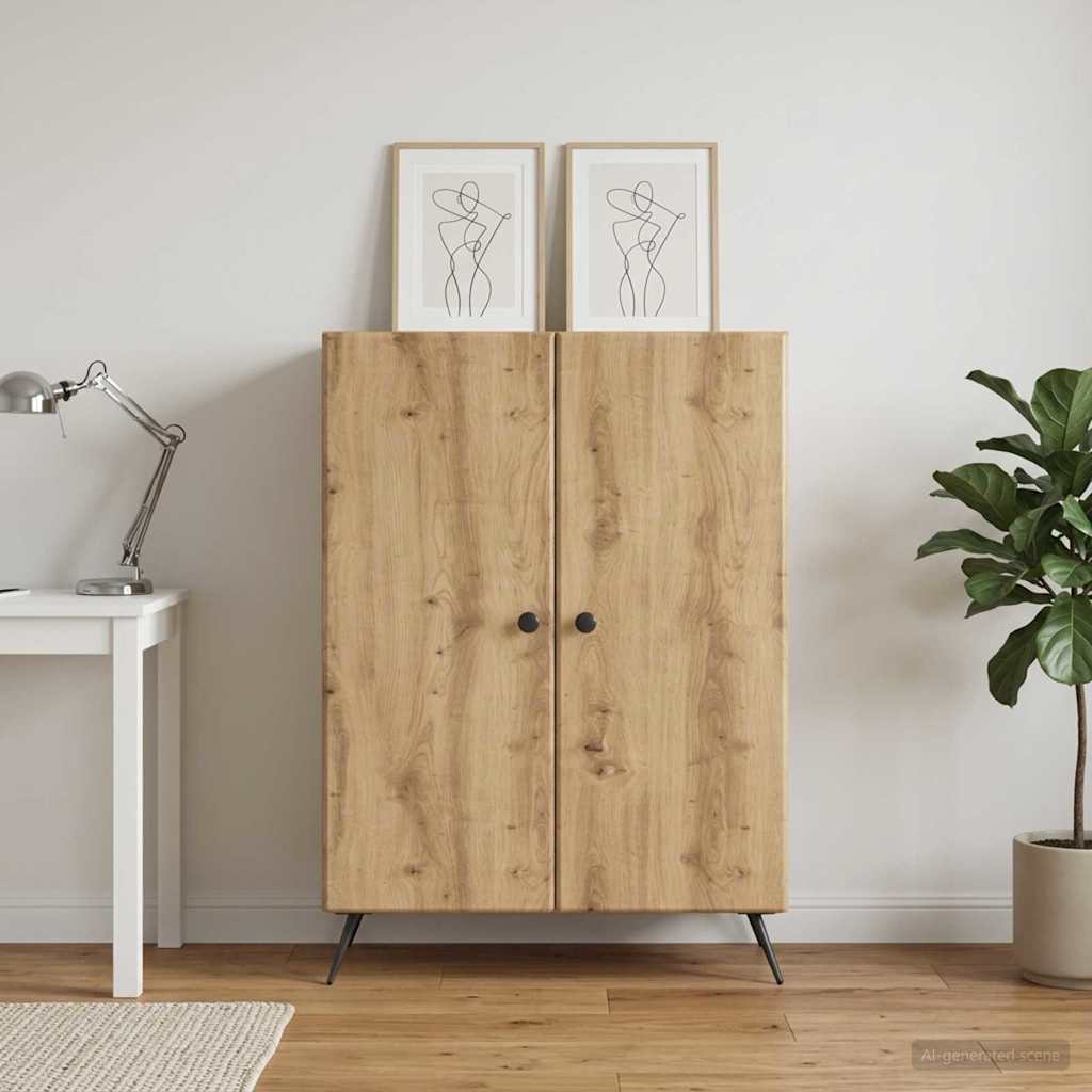 Sideboard Artisan-Eiche 66 x 34,5 x 90 cm Holzwerkstoff