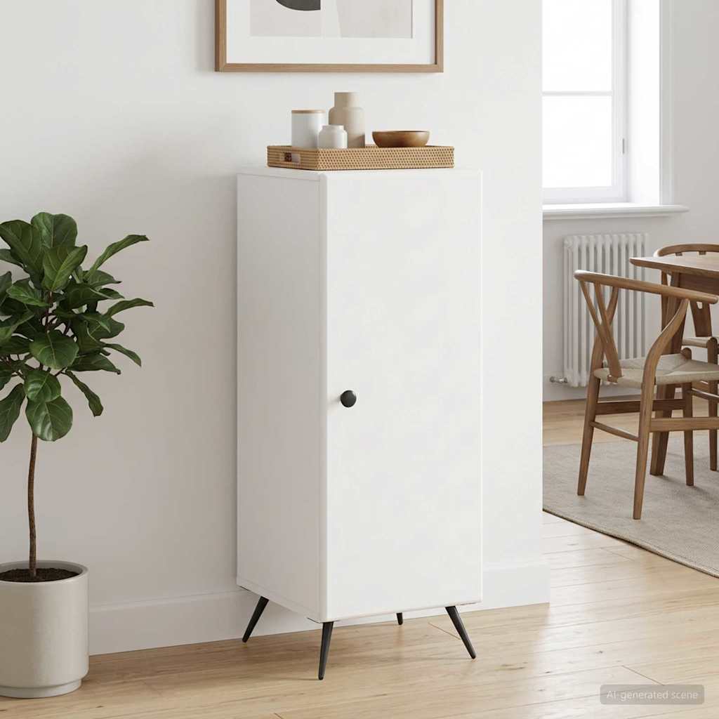 Sideboard Weiß 33 x 34,5 x 90 cm Holzwerkstoff