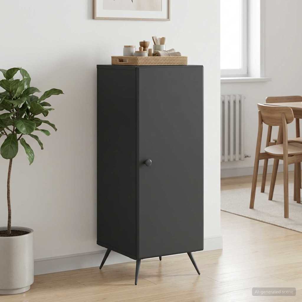 Sideboard Schwarz 33 x 34,5 x 90 cm Holzwerkstoff