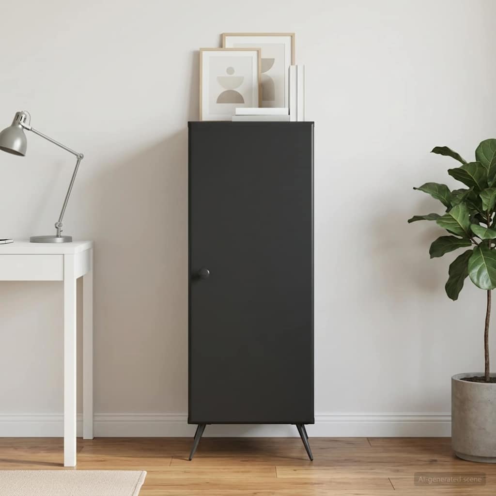 Sideboard Schwarz 33 x 34,5 x 90 cm Holzwerkstoff