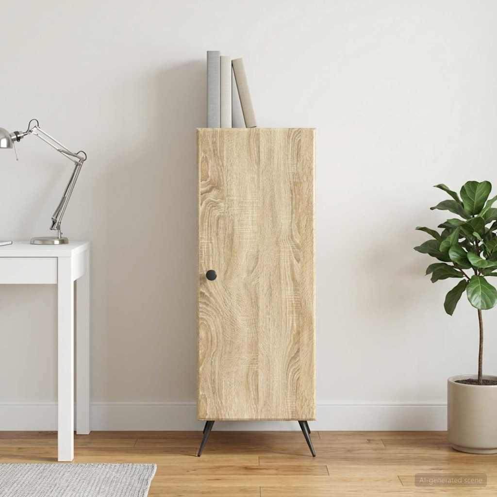 Sideboard Sonoma-Eiche 33 x 34,5 x 90 cm Holzwerkstoff