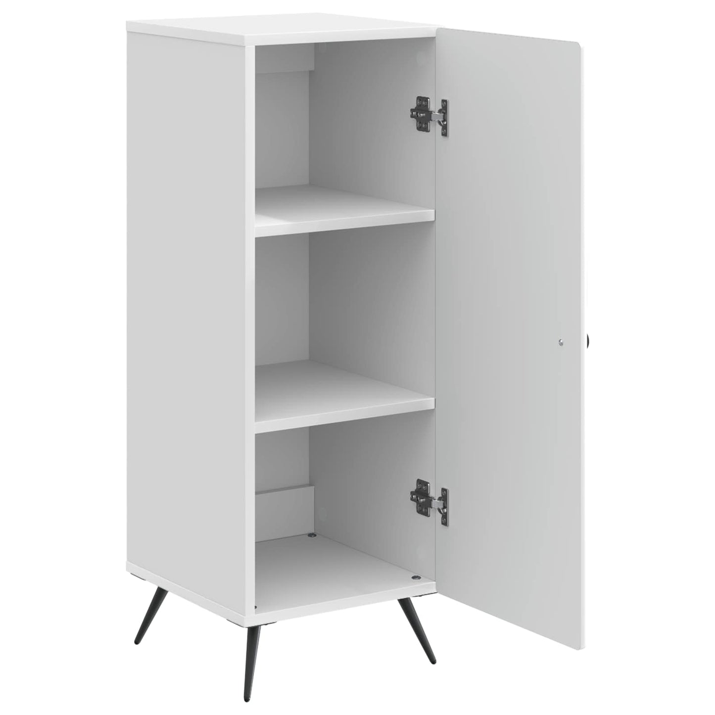 Sideboard Hochglanz Weiß 33 x 34,5 x 90 cm Holzwerkstoff