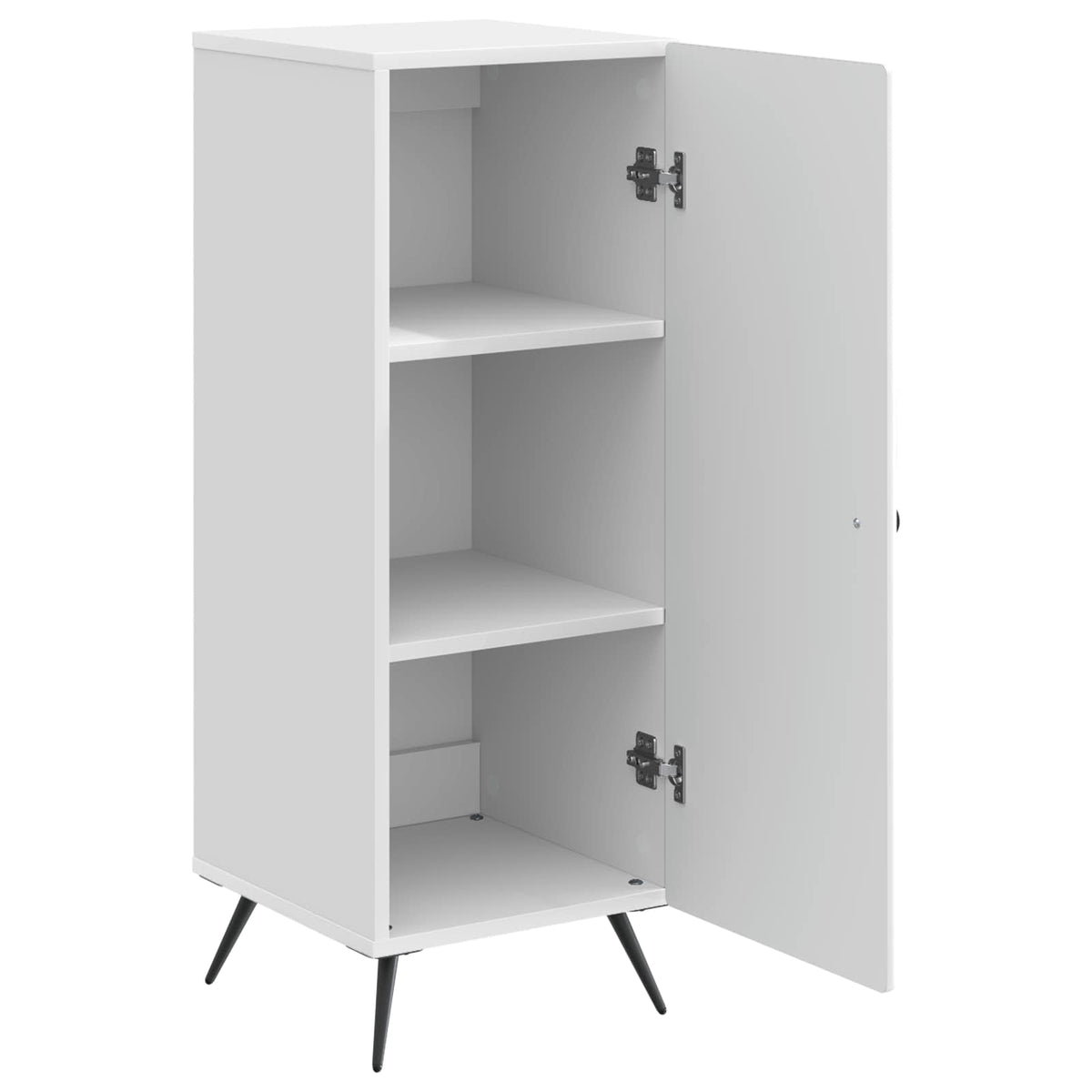 Sideboard Hochglanz Weiß 33 x 34,5 x 90 cm Holzwerkstoff