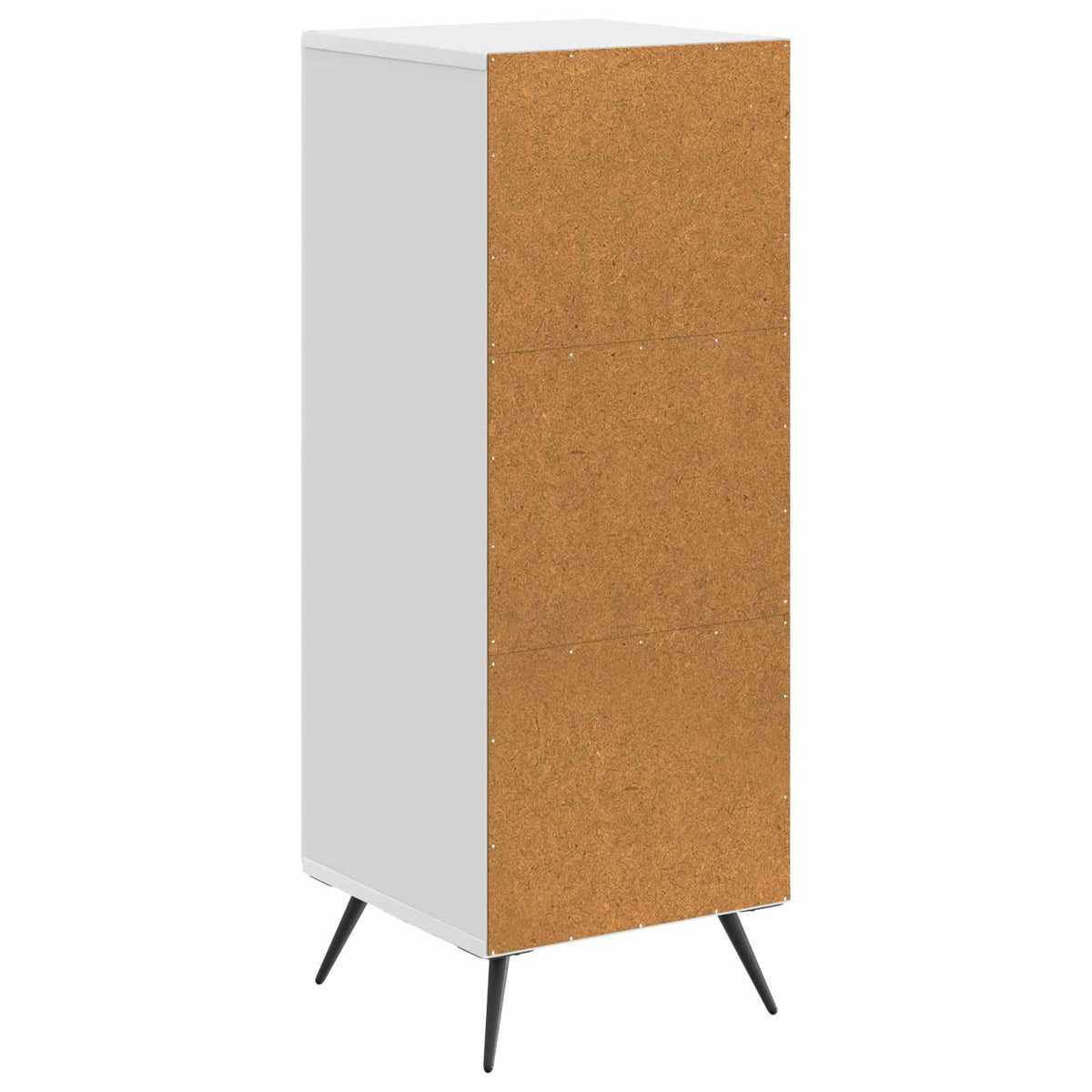 Sideboard Hochglanz Weiß 33 x 34,5 x 90 cm Holzwerkstoff