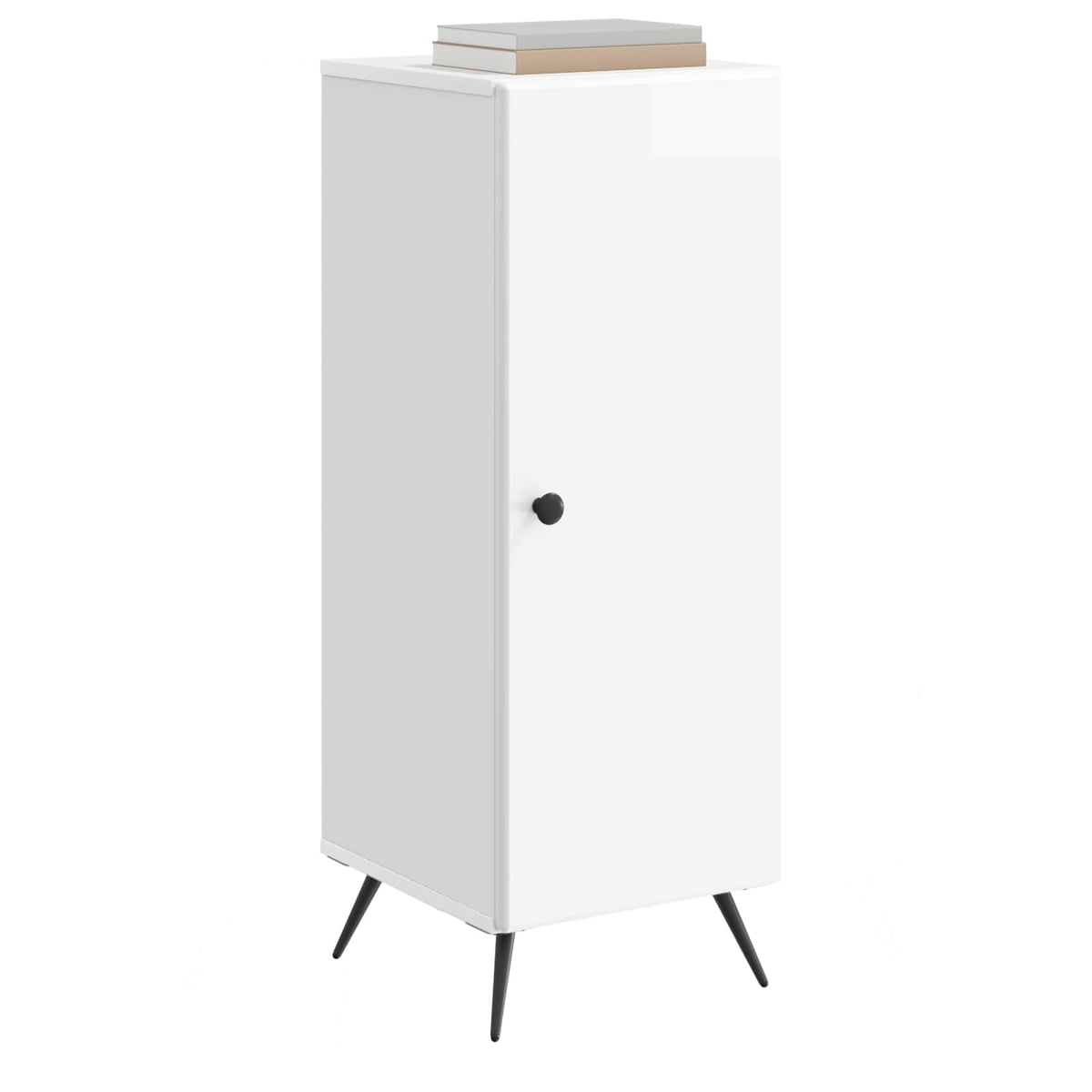 Sideboard Hochglanz Weiß 33 x 34,5 x 90 cm Holzwerkstoff