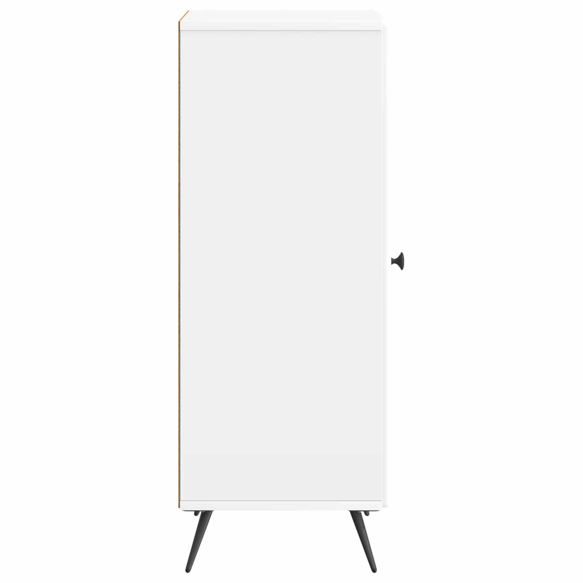 Sideboard Hochglanz Weiß 33 x 34,5 x 90 cm Holzwerkstoff
