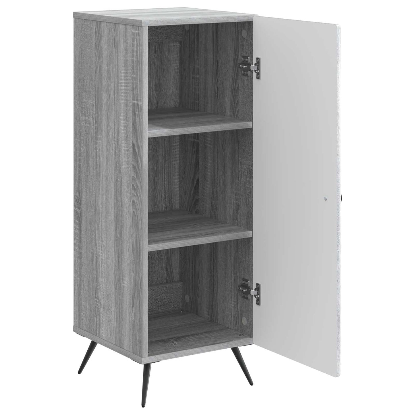 Sideboard Sonoma-Grau 33 x 34,5 x 90 cm Holzwerkstoff