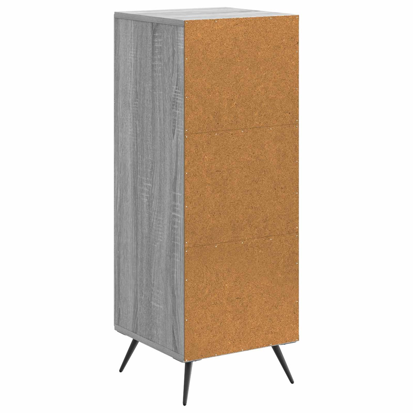 Sideboard Sonoma-Grau 33 x 34,5 x 90 cm Holzwerkstoff