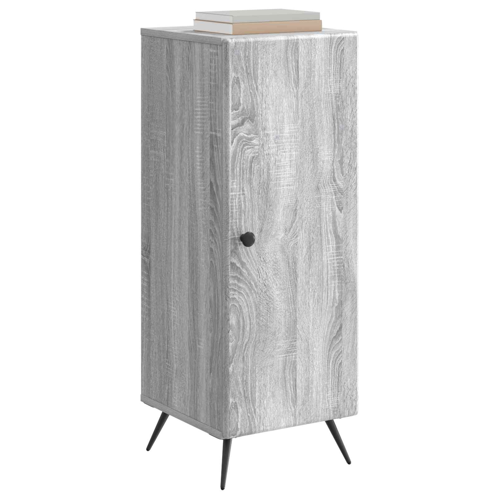 Sideboard Sonoma-Grau 33 x 34,5 x 90 cm Holzwerkstoff