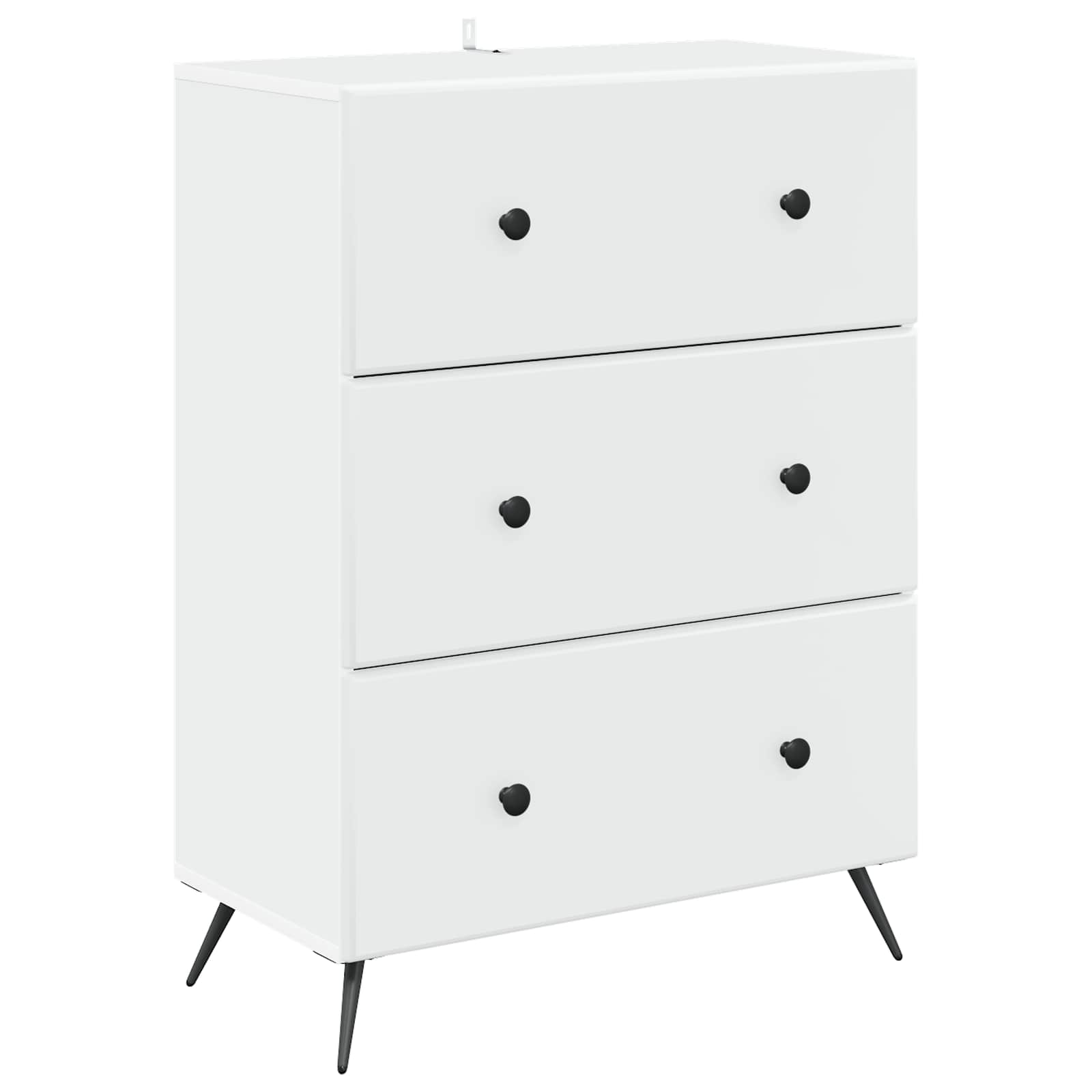 Schubladenschrank Weiß 66 x 34,5 x 90 cm Holzwerkstoff