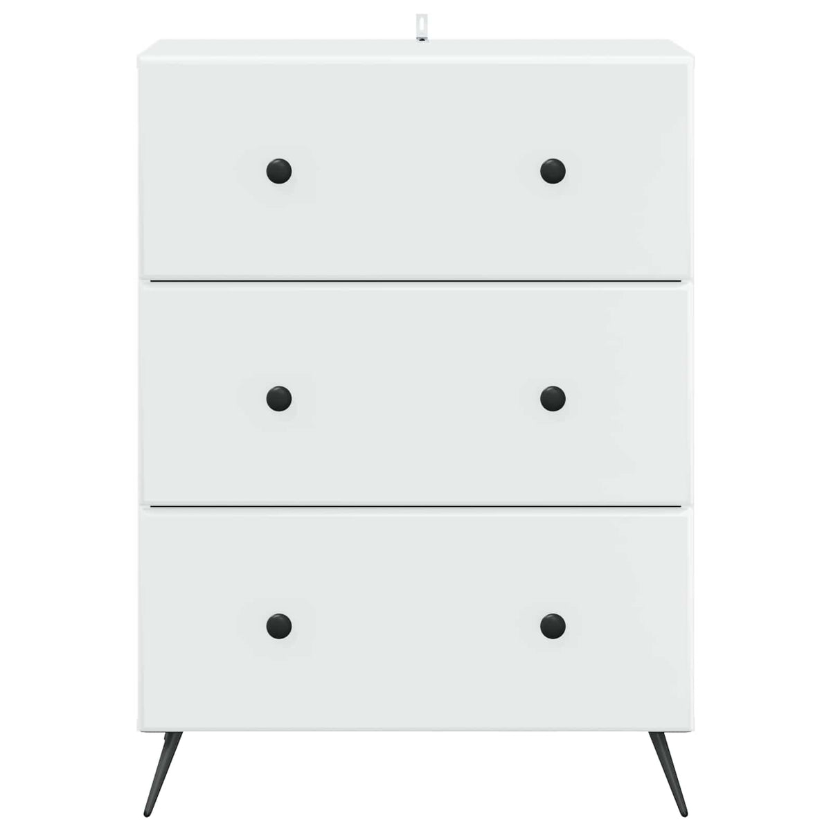Schubladenschrank Weiß 66 x 34,5 x 90 cm Holzwerkstoff