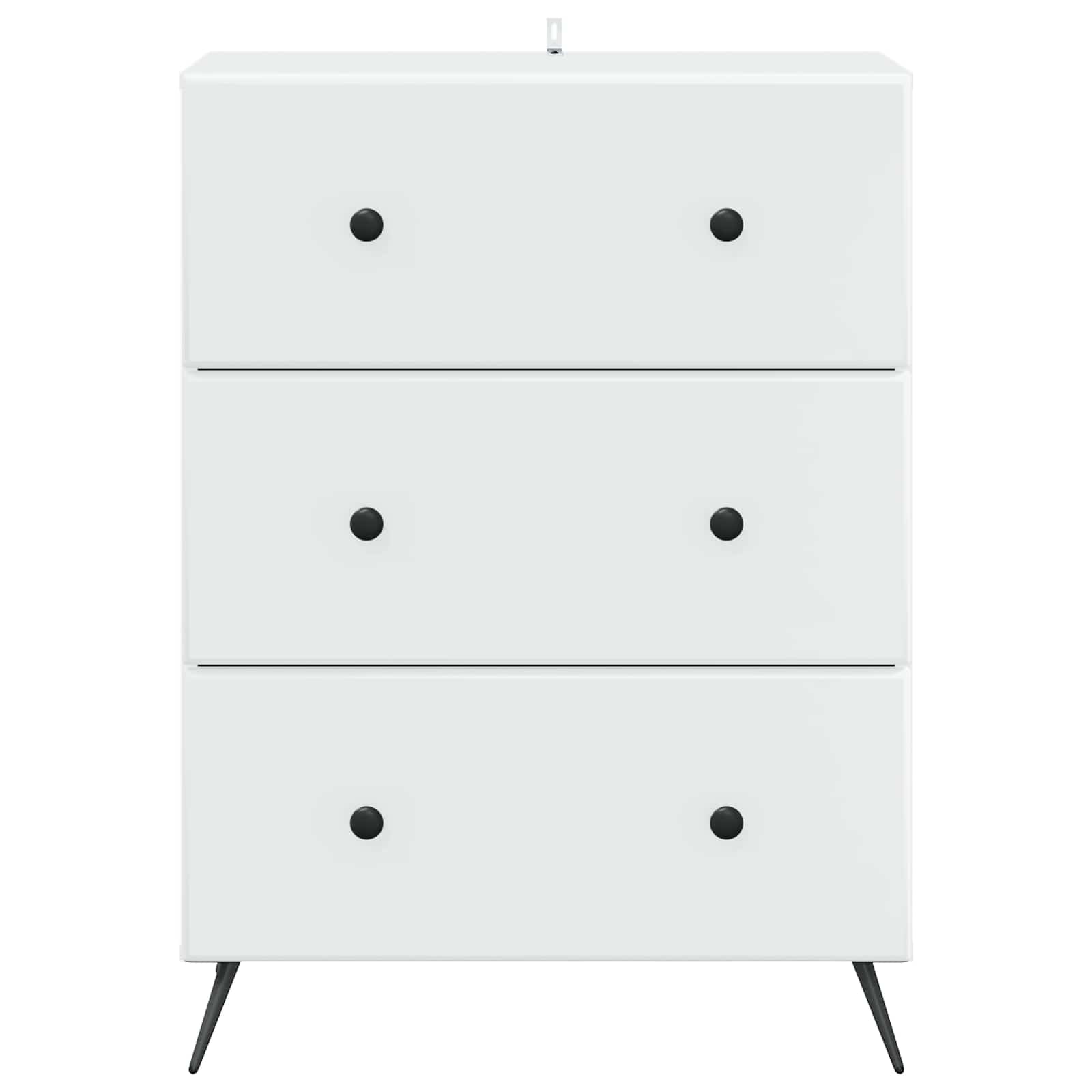 Schubladenschrank Weiß 66 x 34,5 x 90 cm Holzwerkstoff