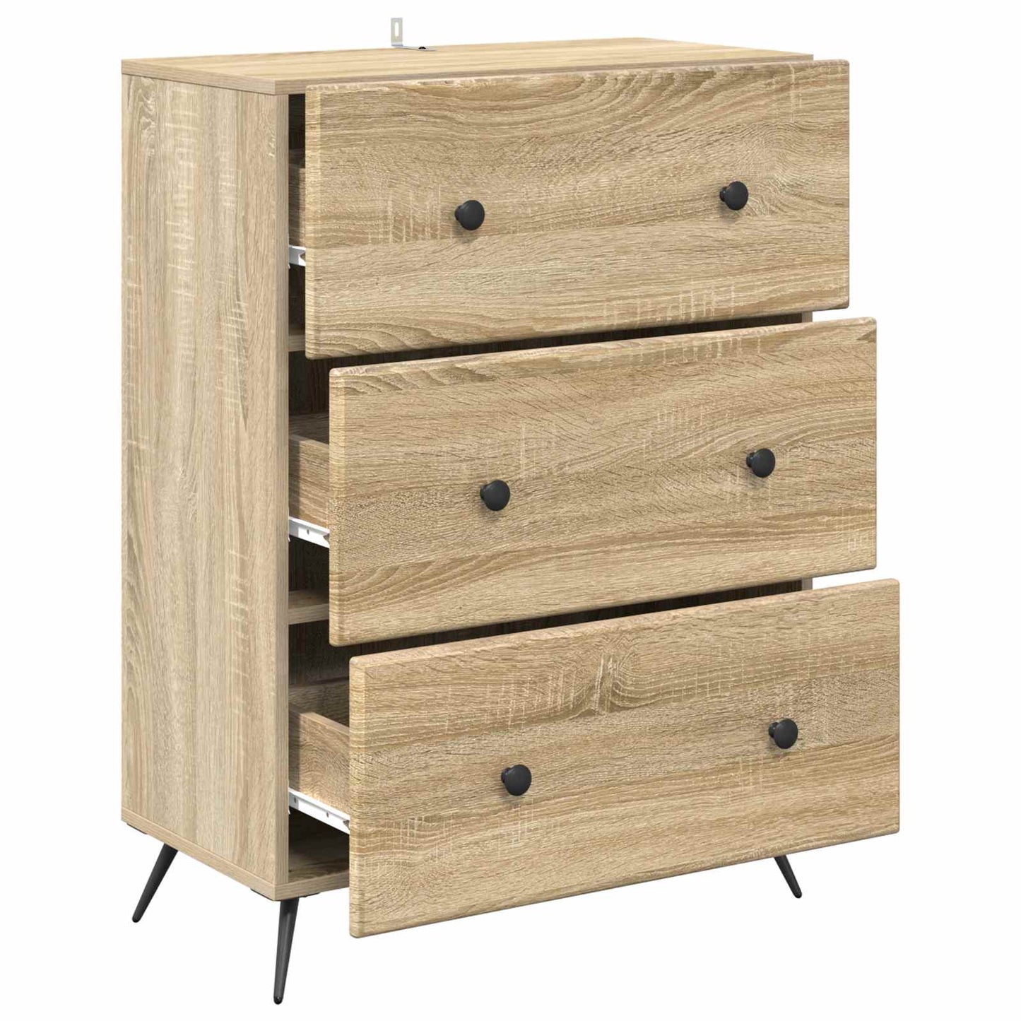 Schubladenschrank 66 x 34,5 x 90 cm Holzwerkstoff Sonoma-Eiche