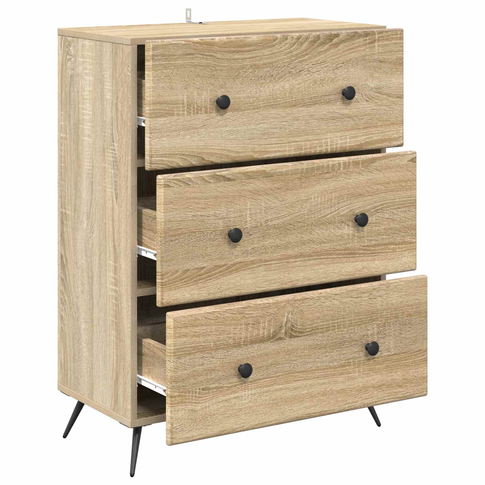 Schubladenschrank 66 x 34,5 x 90 cm Holzwerkstoff Sonoma-Eiche