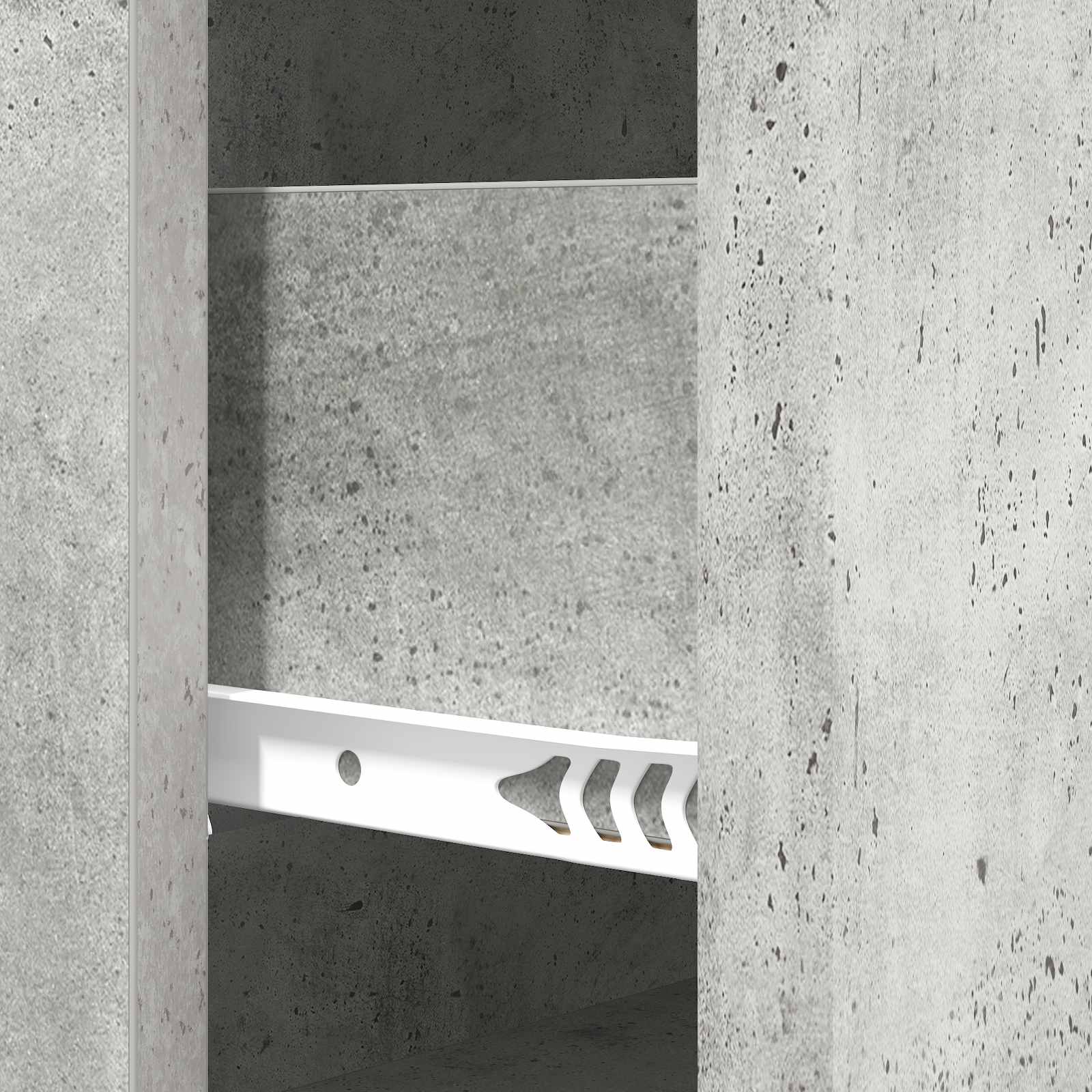 Schubladenschrank 66 x 34,5 x 90 cm Holzwerkstoff Betongrau