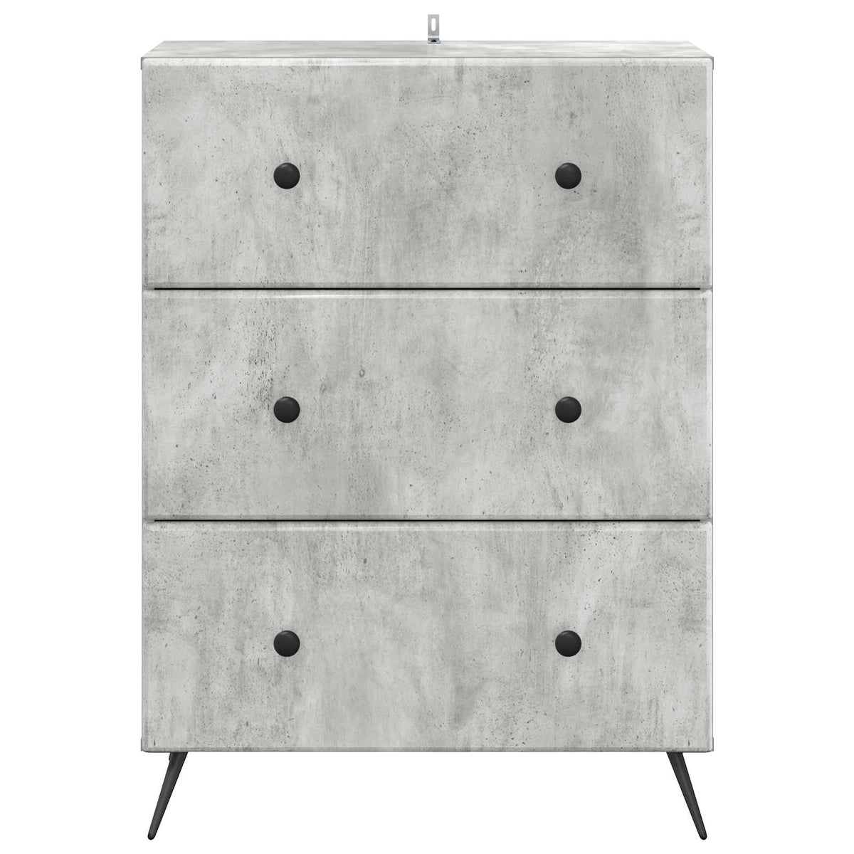 Schubladenschrank 66 x 34,5 x 90 cm Holzwerkstoff Betongrau
