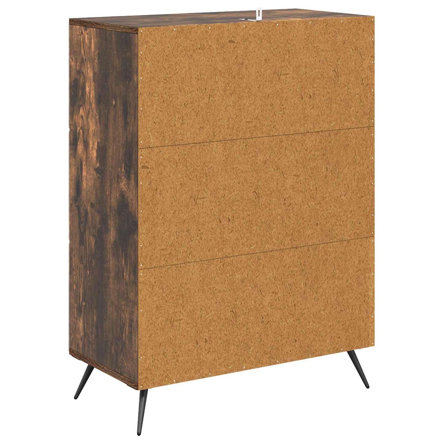 Schubladenschrank 66 x 34,5 x 90 cm Holzwerkstoff Räuchereiche