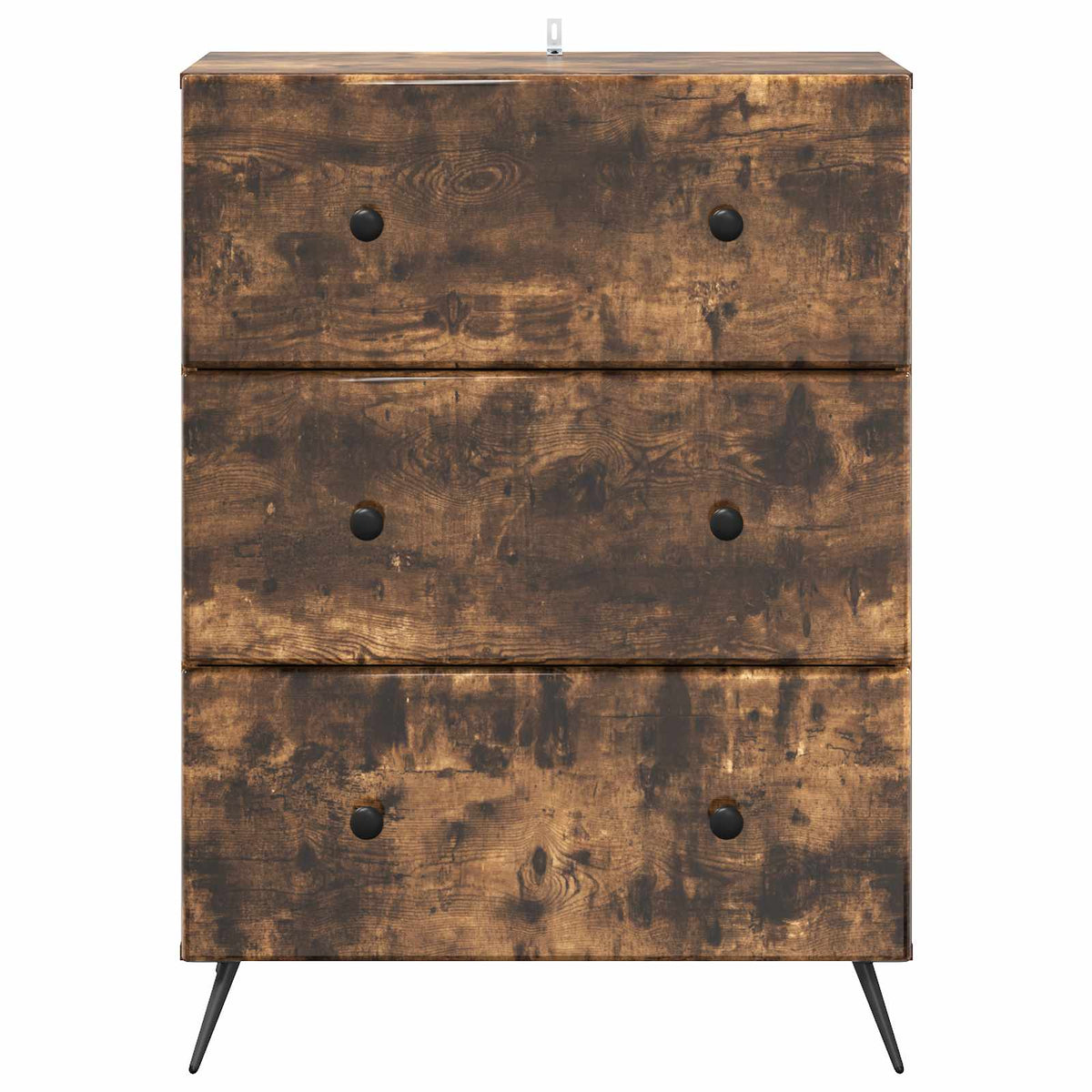 Schubladenschrank 66 x 34,5 x 90 cm Holzwerkstoff Räuchereiche
