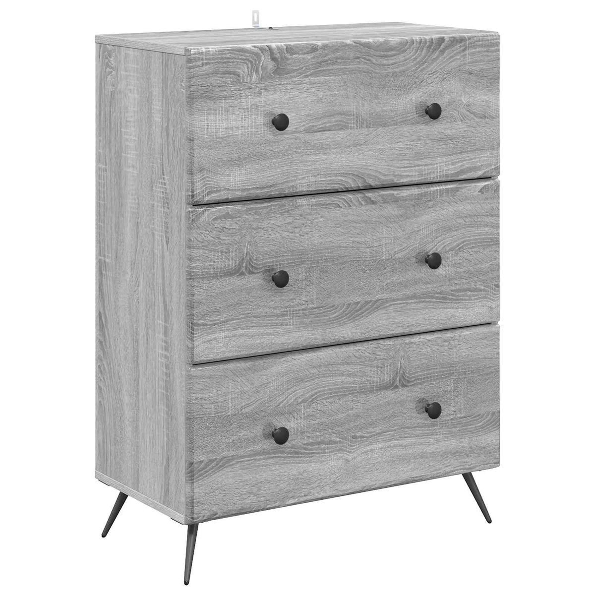 Schubladenschrank 66 x 34,5 x 90 cm Holzwerkstoff Sonoma-Grau