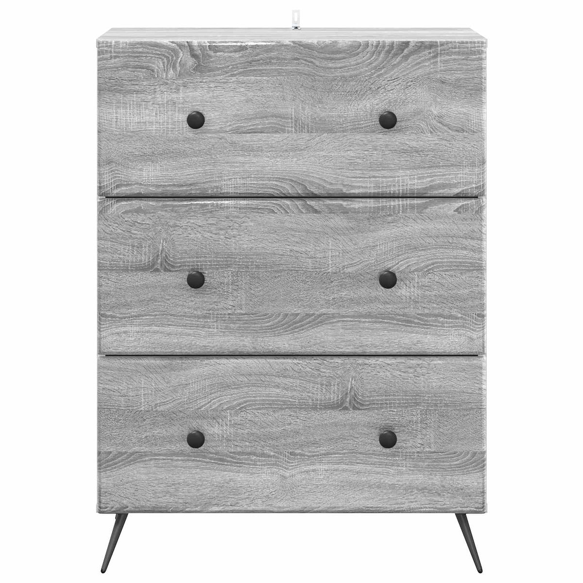 Schubladenschrank 66 x 34,5 x 90 cm Holzwerkstoff Sonoma-Grau