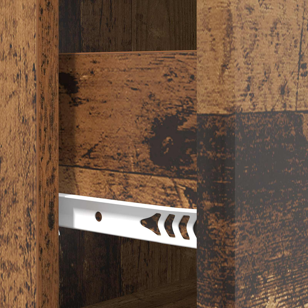 Schubladenschrank 66 x 34,5 x 90 cm Holzwerkstoff Altholz