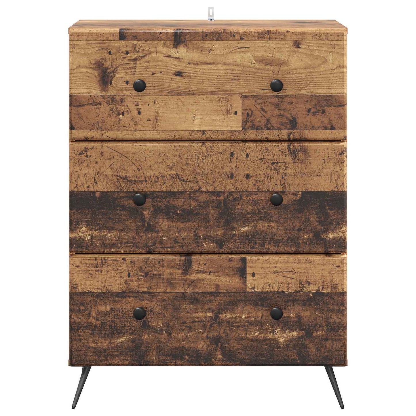 Schubladenschrank 66 x 34,5 x 90 cm Holzwerkstoff Altholz